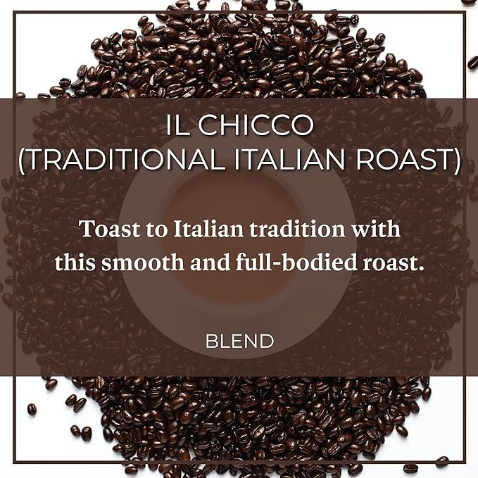 2 The Bean Organic Coffee Company Il Chicco (Traditional Italian Roast), Dark Roast, Whole Bean Coffee, 5-Pound Bag