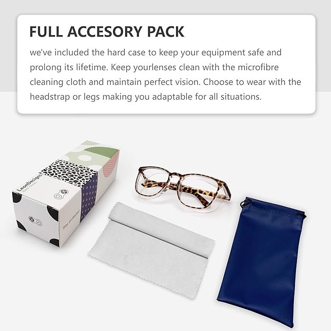 4 LeonTech Safety Eyewear UV Blocking Anti-Dust Blue Light Blocking Glasses with Anti-Fog Coating for Men and Women