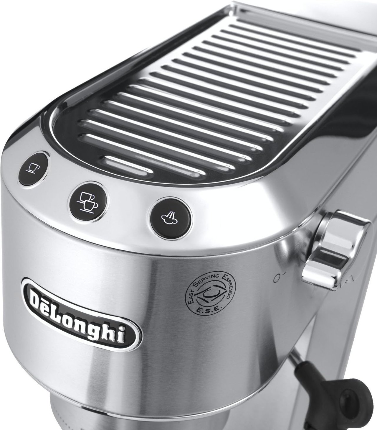 5 The De'Longhi EC680 Slim Stainless Steel Espresso and Cappuccino Machine with 15 Bar Pressure and Advanced Cappuccino System.