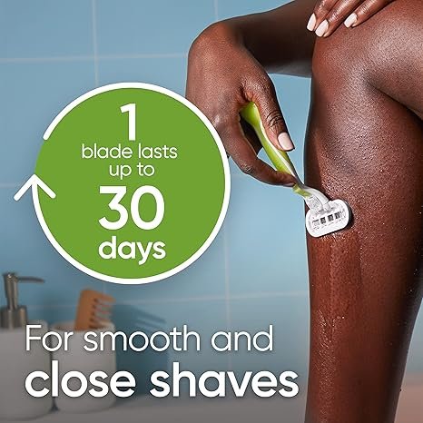 1 Venus Smooth Shaving Kit for Women, includes 1 Venus Shaver and 2 Replacement Blades, Ensures a Precise and Silky Shave
