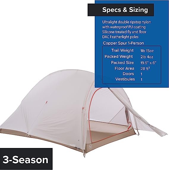 3 Big Agnes Fly Creek HV UL Ultralight Tent with UV-Resistant Solution Dyed Fabric