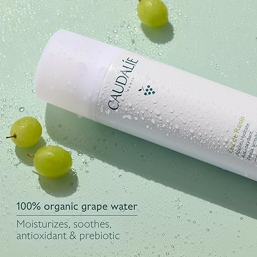 3 Caudalie Grape Water Moisturizing Face Mist - Soothing Organic Facial Spray to Instantly Hydrate and Strengthen the Skin Barrier, Safe for Sensitive Skin