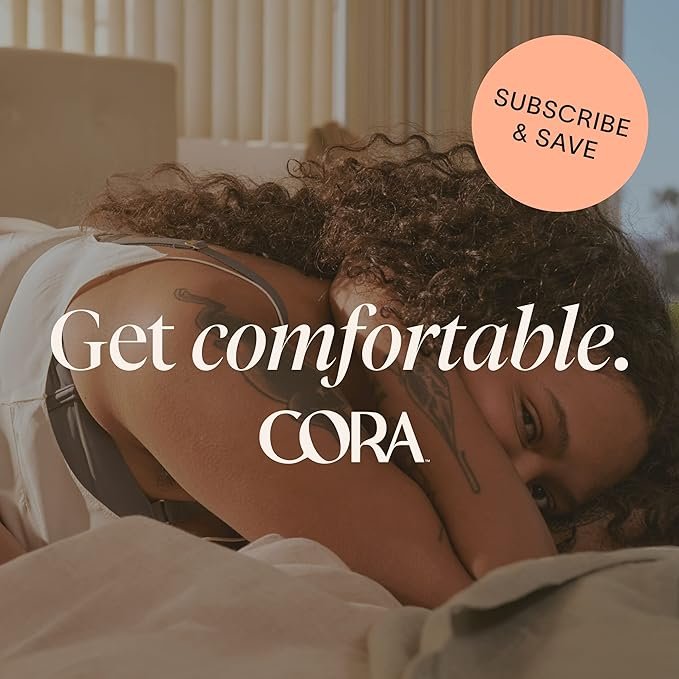 6 Cora Organic Applicator Tampons | Super Plus Absorbency | 100% Organic Cotton, Unscented, BPA-Free Compact Applicator | Leak Protection | Packaging May Vary | 72 Total