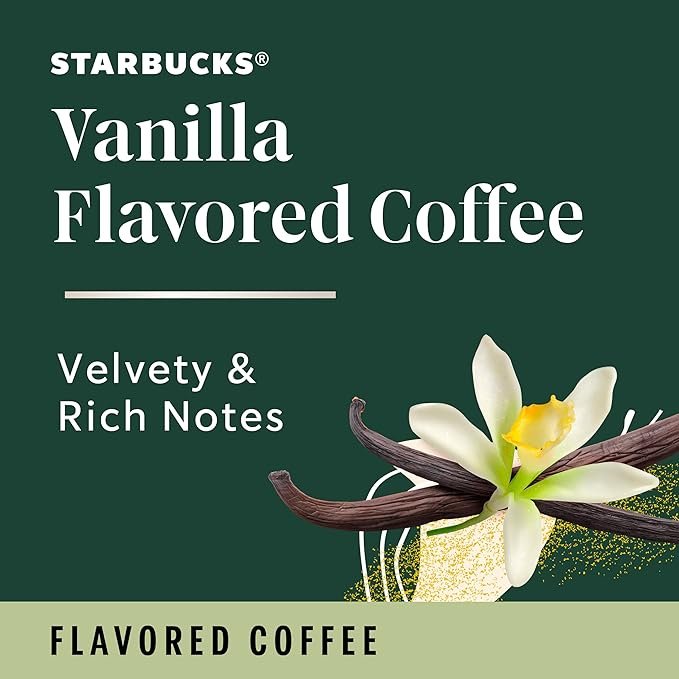 3 Starbucks K-Cup Vanilla Coffee Pods - Keurig Brew Compatible - 6 boxes (60 pods total)
