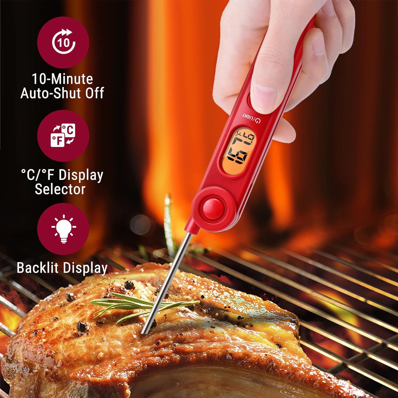 3 ThermoPro TP03B Kitchen Thermometer