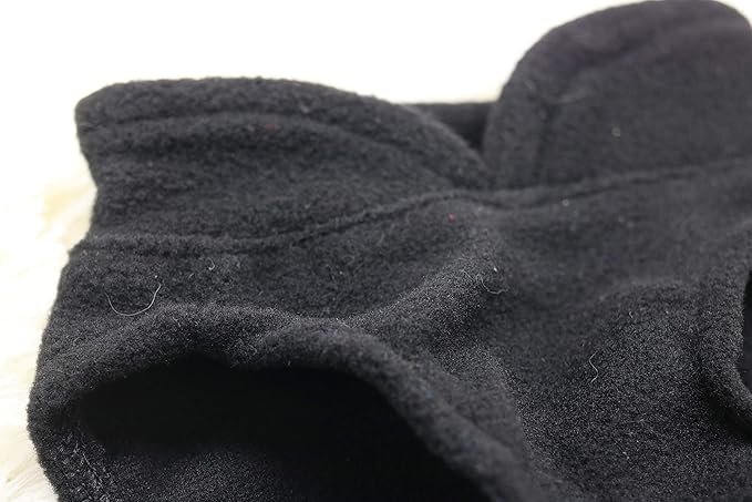1 DroolingDog Cat Sweater Fleece Vest Cat Clothes for Small Cats Only, Small, Black