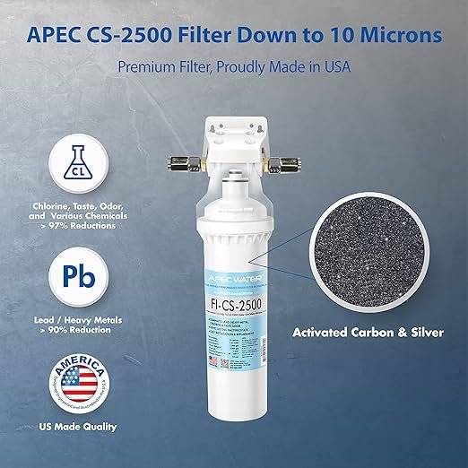 1 APEC Water Systems CS-2500 Advanced Undersink Water Purification System Made in the USA