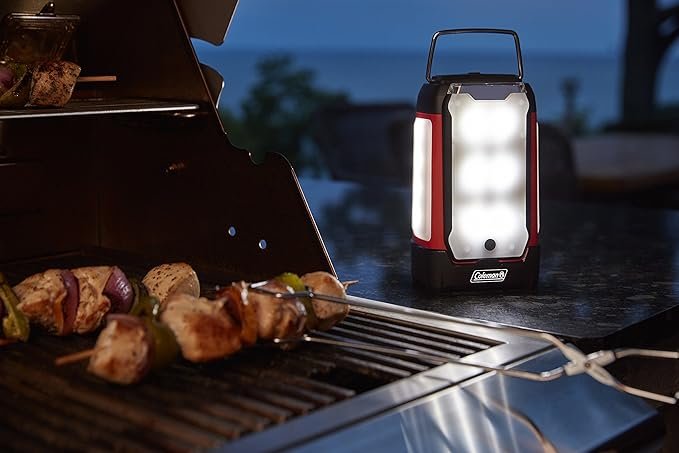 5 Coleman Multi-Panel Rechargeable LED Lantern, Water-Resistant Lantern with Removable Magnetic Light Panels, Built-in Flashlight, & USB Charging Port; Great for Camping, Hunting, Emergencies, & More