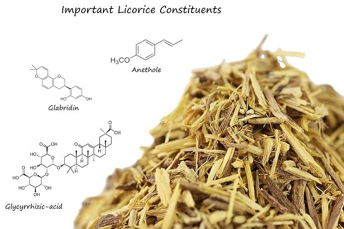 3 Licorice Root Tea 1LB (16Oz) 100% CERTIFIED Organic Licorice Root Cut and Sifted (Glycyrrhiza glabra), in 1 lbs. Bulk Resealable Kraft BPA free Bags from U.S. Wellness Naturals