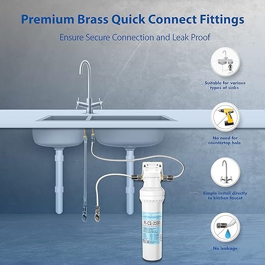 3 APEC Water Systems CS-2500 Advanced Undersink Water Purification System Made in the USA
