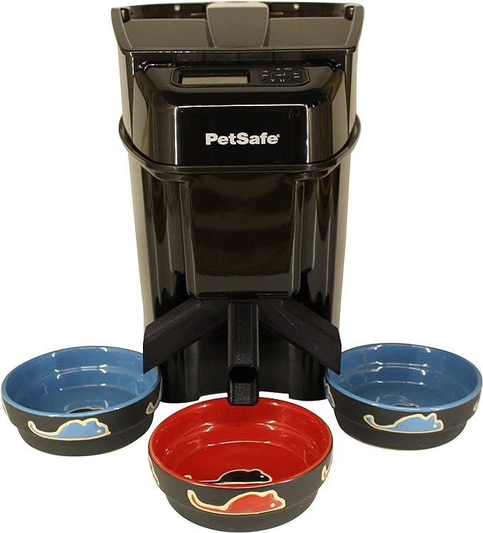 4 Three-Way Splitter Adapter Compatible with PetSafe Healthy Pet Simply Feed Automatic Feeder