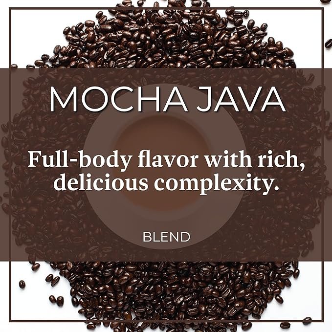 2 The Bean Organic Coffee Company Mocha Java, Medium Roast, Whole Bean Coffee, 16-Ounce Bag