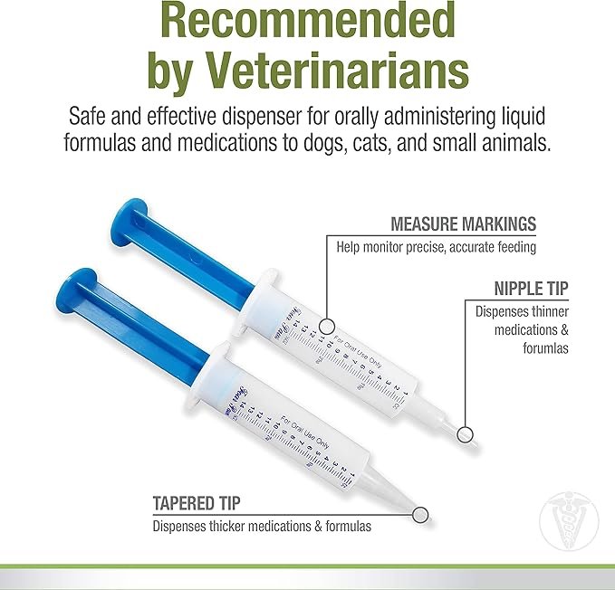 2 moofin Four Paws Feeding Syringe, 2 Count - Healthy Promise Easy Feeder Pet Feeding Syringe, Soft Rubber Tip, Clear Body, Bundle Pet Training Stainless Steel clicker Whistle ultrasoni [Pack of 3]