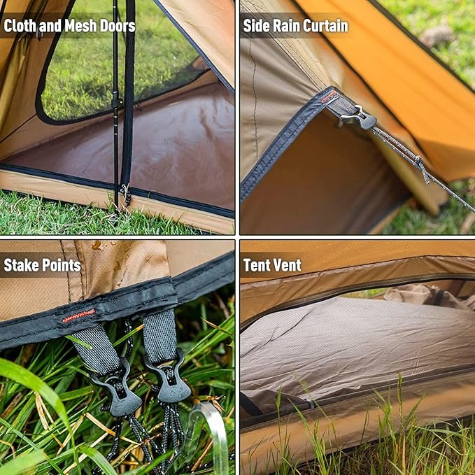 3 Fire Shelter 70 Heat Shelter with Two Canopy Poles and Two Shelter Poles | Upgraded Model 2