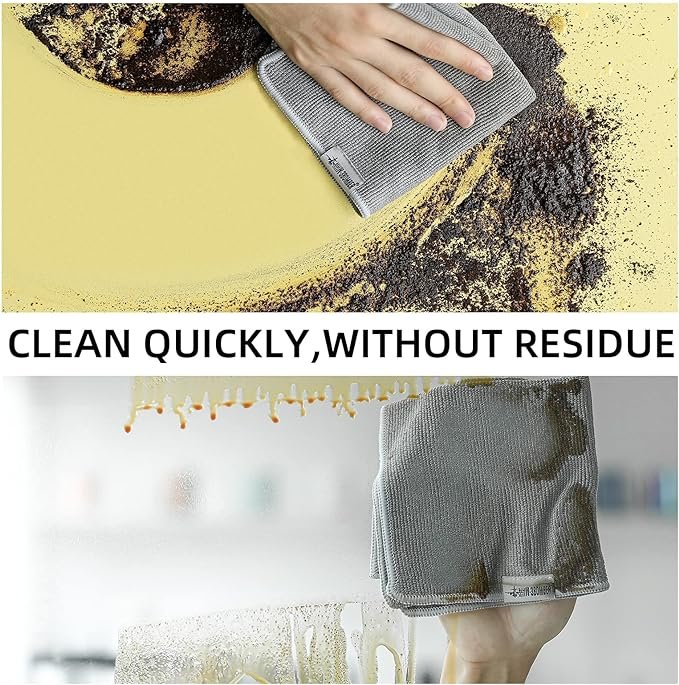 2 CafeTek Barista Collection: Espresso 4-Pack Microfiber Cleaning Cloths