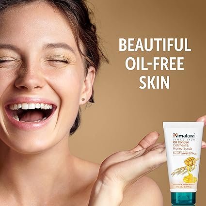 2 Himalaya Oil Control Oatmeal & Honey Scrub to Control Oily Skin & Remove Dead Skin Cells, 5.07 oz