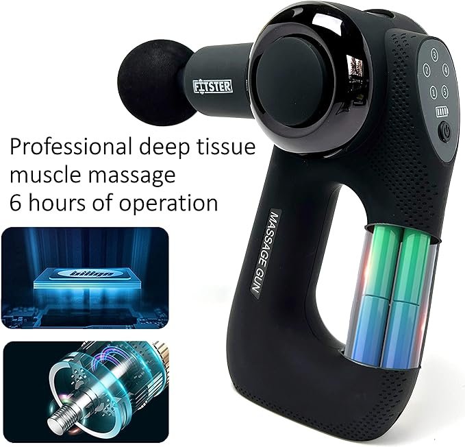 2 Massage Gun PRO - Multiangle Design- All-New Therapy Deep Tissue Muscle Treatment Massage Gun (4 head)