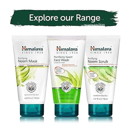 5 Himalaya Purifying Neem Scrub for a Deep Clean to Reduce Acne and Remove Dead Skin, 5.07 oz