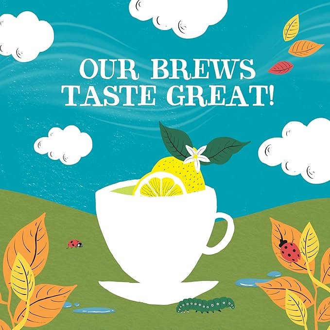 4 Clipper Tea Green Tea & Lemon Teabags – USDA Organic, Great Hot or Iced – Bright, Zippy, Natural, Fair & Delicious – 50 Tea Bags