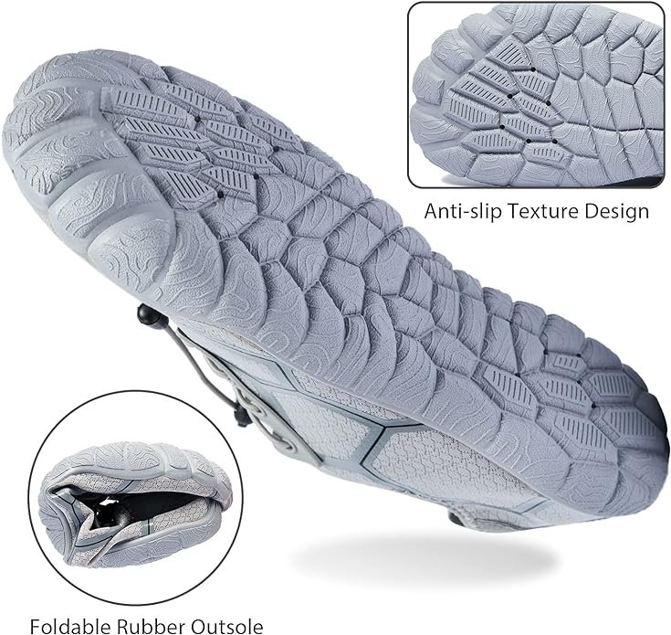 2 MOLASWIM Aqua Shoes for Men - Fast-Drying Barefoot Footwear with Wide Toe - Ideal for Outdoor Activities, Beach, Swimming, Surfing, Fishing, and Pool