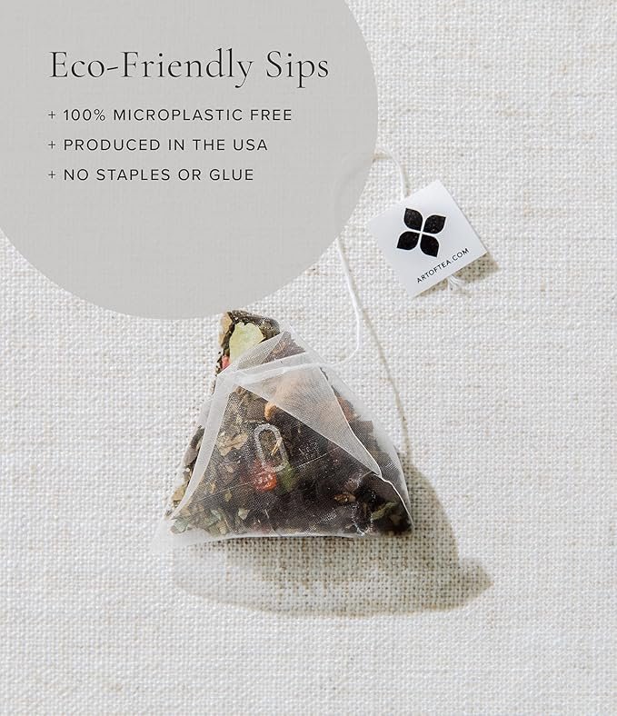 3 Art of Tea | Assorted Tea Bags Sampler Caffeinated and Non-Caffeinated| 12 Count Sampler Box