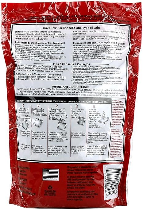 1 BBQ'rs Delight Apple Wood Pellets 1lb Bag