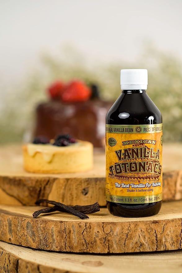 4 Totonac's Mexican Pure Vanilla Extract - 8.3 Oz (250 mL) Bottle