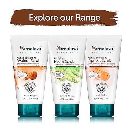 5 Himalaya Gentle Exfoliating Walnut Scrub for Deep Cleaning & Renewed Skin, 5.07 oz