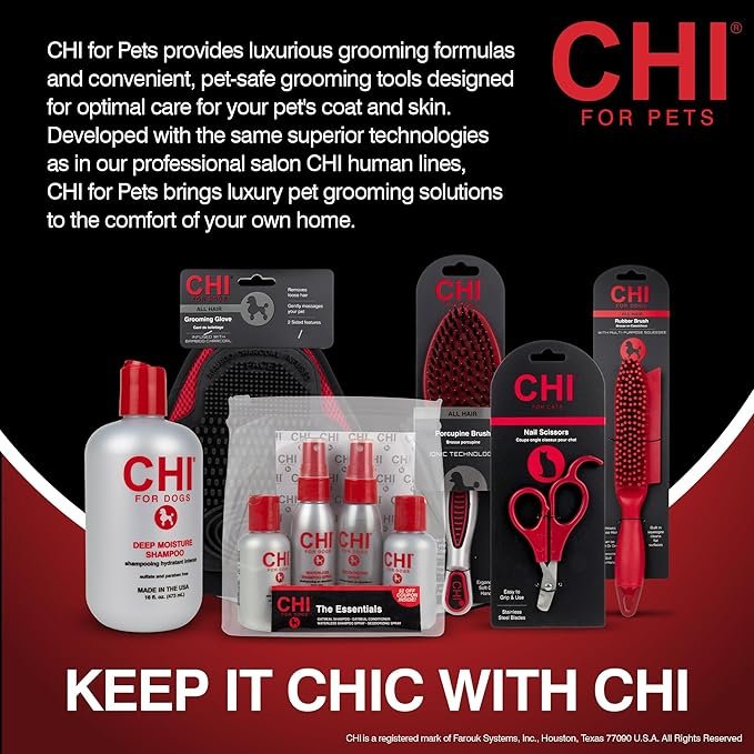 3 Chi for Cats 2 in 1 Shampoo and Conditioner for Cats, 16 oz | Best Cat Shampoo for Cats with Dry Skin | Sulfate & Paraben Free, pH Balanced for Cats, Made in The USA