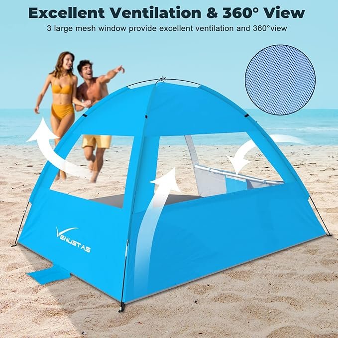 2 Venustas Sun Shade - Ultimate 3/4-5/6-7/8-10 Person Protection