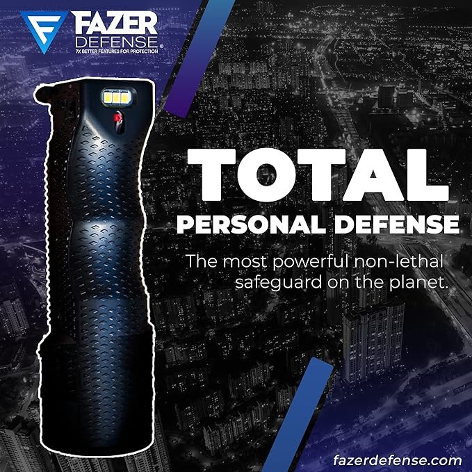 1 FAZER DEFENSE Pink Jogger Strap and Ultimate Pepper Spray