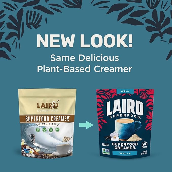 1 Laird Superfood Vanilla Coconut Coffee Creamer - 16 oz. Bag
