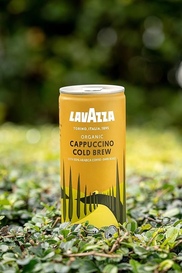 3 Organic Cappuccino Cold Brew Coffee by Lavazza - (8 fl oz - Pack of 4)