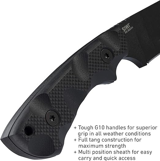 2 CRKT 2082 Portable Blade Tool: Sleek and Efficient Onyx Utility Blade with High-Quality Steel, Smooth Cutting Edge, Sturdy G10 Grip, and Reinforced Nylon Sheath