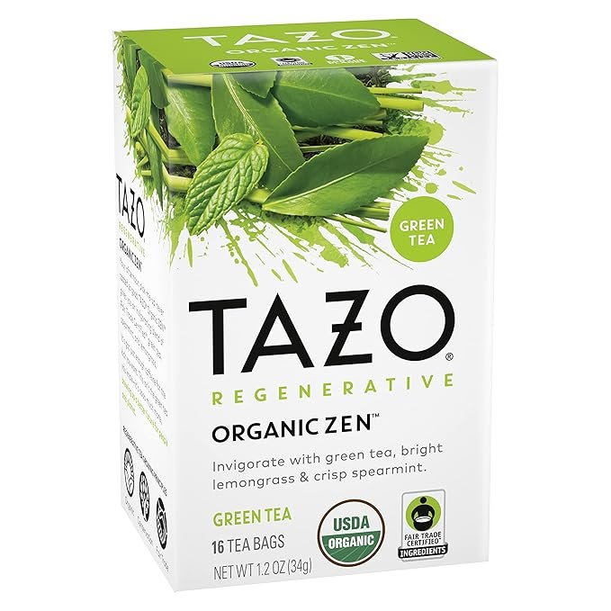 2 TAZO Regenerative Organic Zen Green Tea, 16 Cont (Pack of 6)