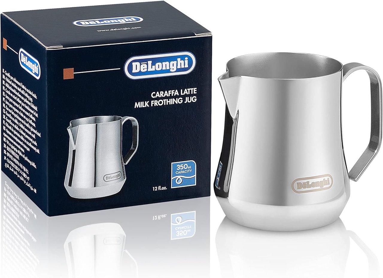 1 12 oz Stainless Steel Milk Frothing Jug by De'Longhi (DLSC060)