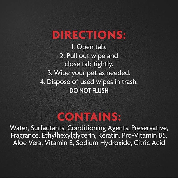 2 Furminator DeShedding Grooming Wipes for Cats Refresh and Deodorize Coat Without Bathing, 50 Count