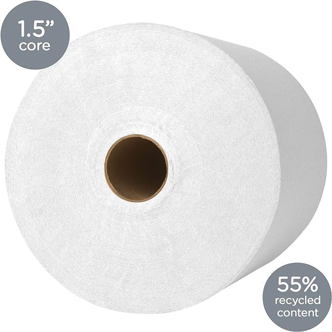 3 Premium Absorbency Pockets Paper Towels, White, 425' per Roll, 12 Rolls per Case, 5,100' per Case, 1.5 Core