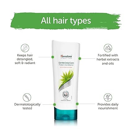 4 Himalaya Gentle Daily Care Protein Conditioner for Smooth, Shiny, Tangle-Free Hair, 6.76 oz, 3 Pack