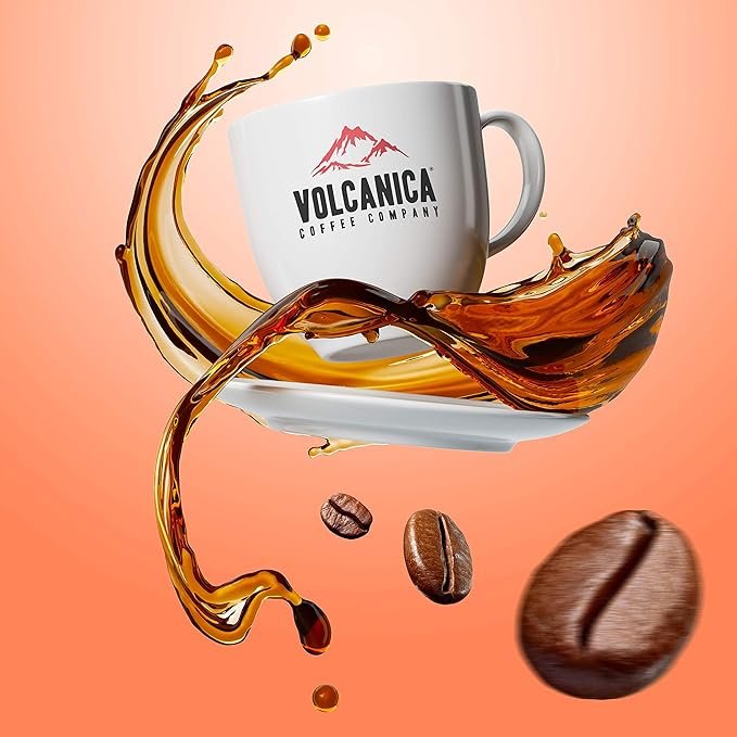 5 Organic Ethiopian Coffee from the Yirgacheffe Region - Whole Bean (16oz) by Volcanica Coffee
