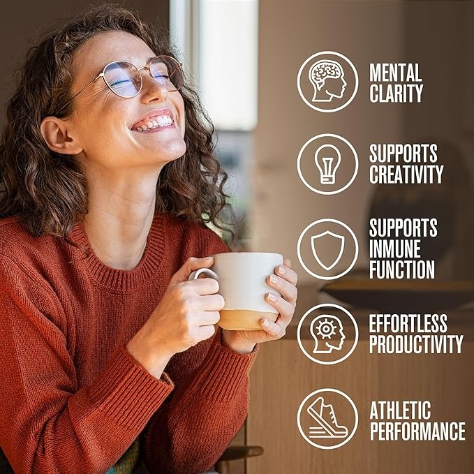 3 ShroomDNA Organic Mushroom Coffee with Lions Mane and Chaga Mushrooms, Instant Coffee. Instant Focus + Clarity All Day. Vegan, Gluten Free,No Added Sugar | USDA Certified Organic (12 Count Pack)