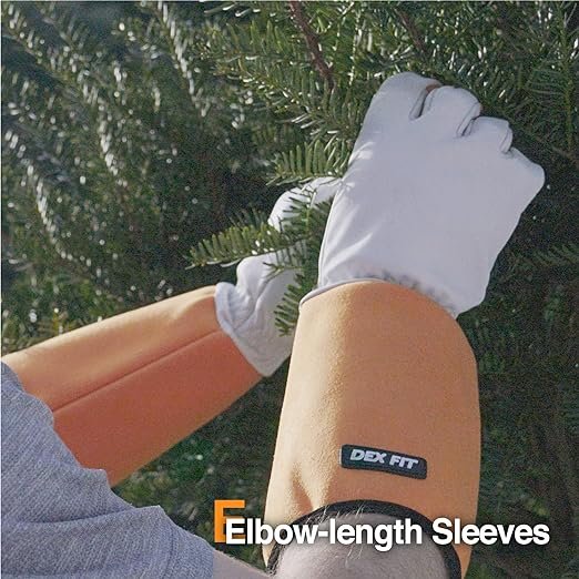 2 Orange L (9) 1 Pair DEX FIT Thorn-Proof Gardening Gloves