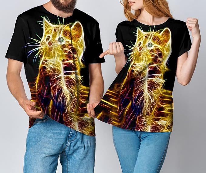 1 Yasswete Mens Womens Graphic T-Shirts Unisex 3D Printed Short Sleeve Shirts Tops