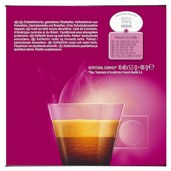 5 Nescafe Dolce Gusto Decaf Espresso - Bundle of 3, Contains 48 Capsules