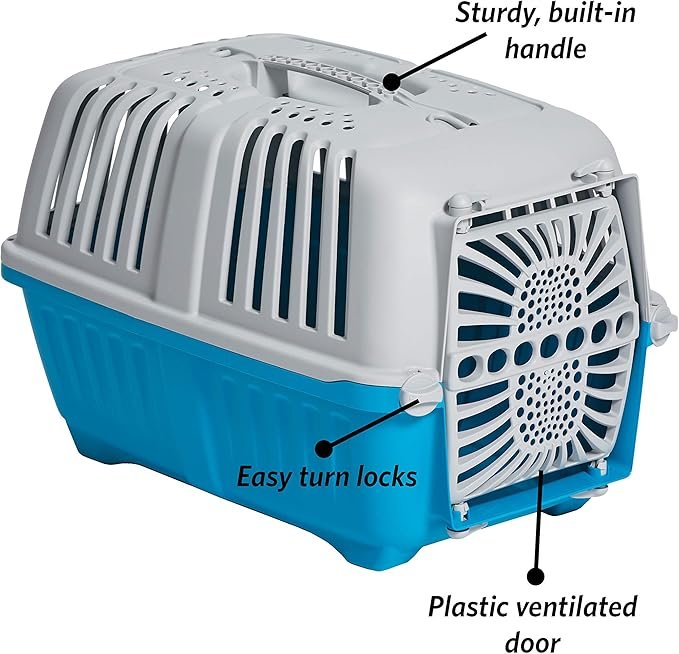 2 MidWest Homes for Pets Spree Travel Pet Carrier | Hard-Sided Pet Kennel Ideal for Toy Dog Breeds, Small Cats & Small Animals | Dog Carrier Measures 19.1L x 12.5 W x 13H - Inches