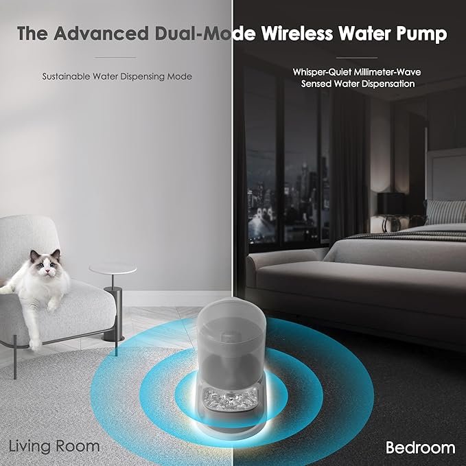 4 Cat Water Fountain by C-PASSION,4L/135oz Pet Fountain Compatible with BRITA Filter,Wireless Pump,Stainless Steel Bowl,Automatic Cat Water Dispenser with LED Lights ldeal for Indoor Cats & Small Dogs