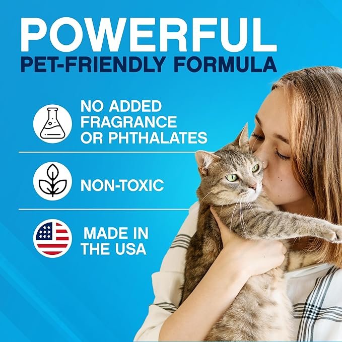 4 NonScents Cat Litter Deodorizer - Litter Box Odor Eliminator - Less Scooping Extends Kitty Litter Lifespan - Fragrance-Free Formula Eliminates Unpleasant Cat Odors - Fresh Scent Litter Pans