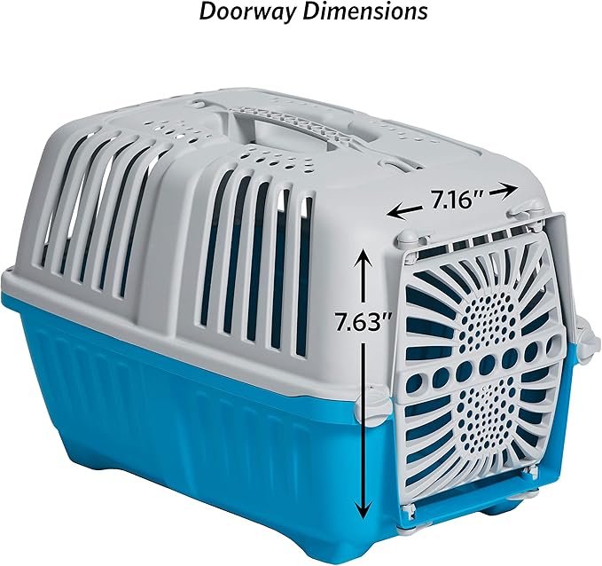3 MidWest Homes for Pets Spree Travel Pet Carrier | Hard-Sided Pet Kennel Ideal for Toy Dog Breeds, Small Cats & Small Animals | Dog Carrier Measures 19.1L x 12.5 W x 13H - Inches