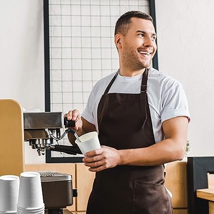 1 NYHI 300-Pack 6 oz. White Paper Disposable Cups – Hot/Cold Beverage Drinking Cup for Water, Juice, Coffee or Tea – Ideal for Water Coolers, Party, or Coffee On the Go’