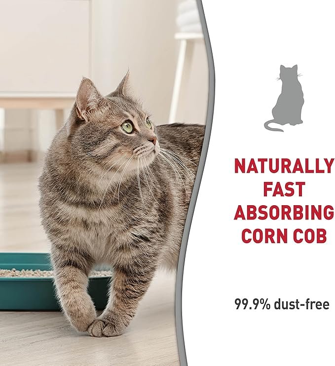 1 Nature's Miracle Premium Clumping Corn Cob Litter, Tough Odor Bio-Enzymatic Formula, Dust Free